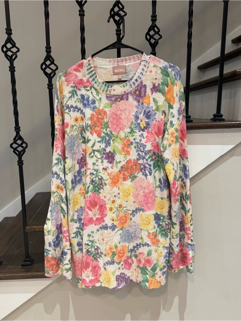 Show Me Your Mumu Pastel Floral Knit Pullover